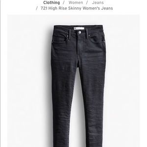 Levi’s 721 High Rise Skinny Jeans